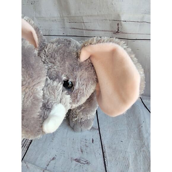 Gray Elephant Plush Aurora 10" Stuffed Animal Plush Realistic Toy - Picture 3 of 8